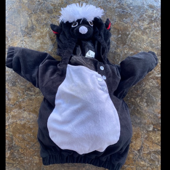EUC Target Halloween Skunk Lil Stinker 6-12 Mo COSTUME Playtime Plush tail - Picture 1 of 4